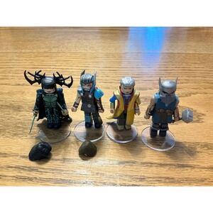 Marvel Minimates Series Thor Ragnarok Thor Hela Odin Grandmaster figure set of 4